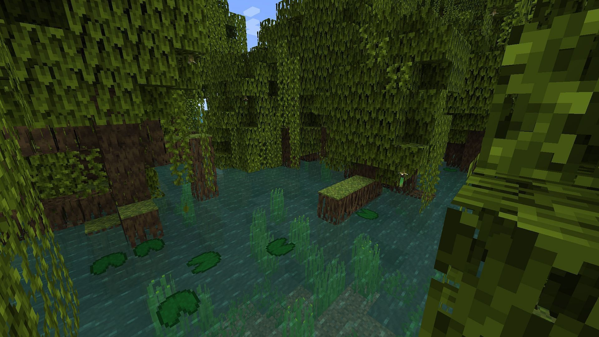 Mangrove swamp was a rare but worthy biome (Image via Mojang Studios)