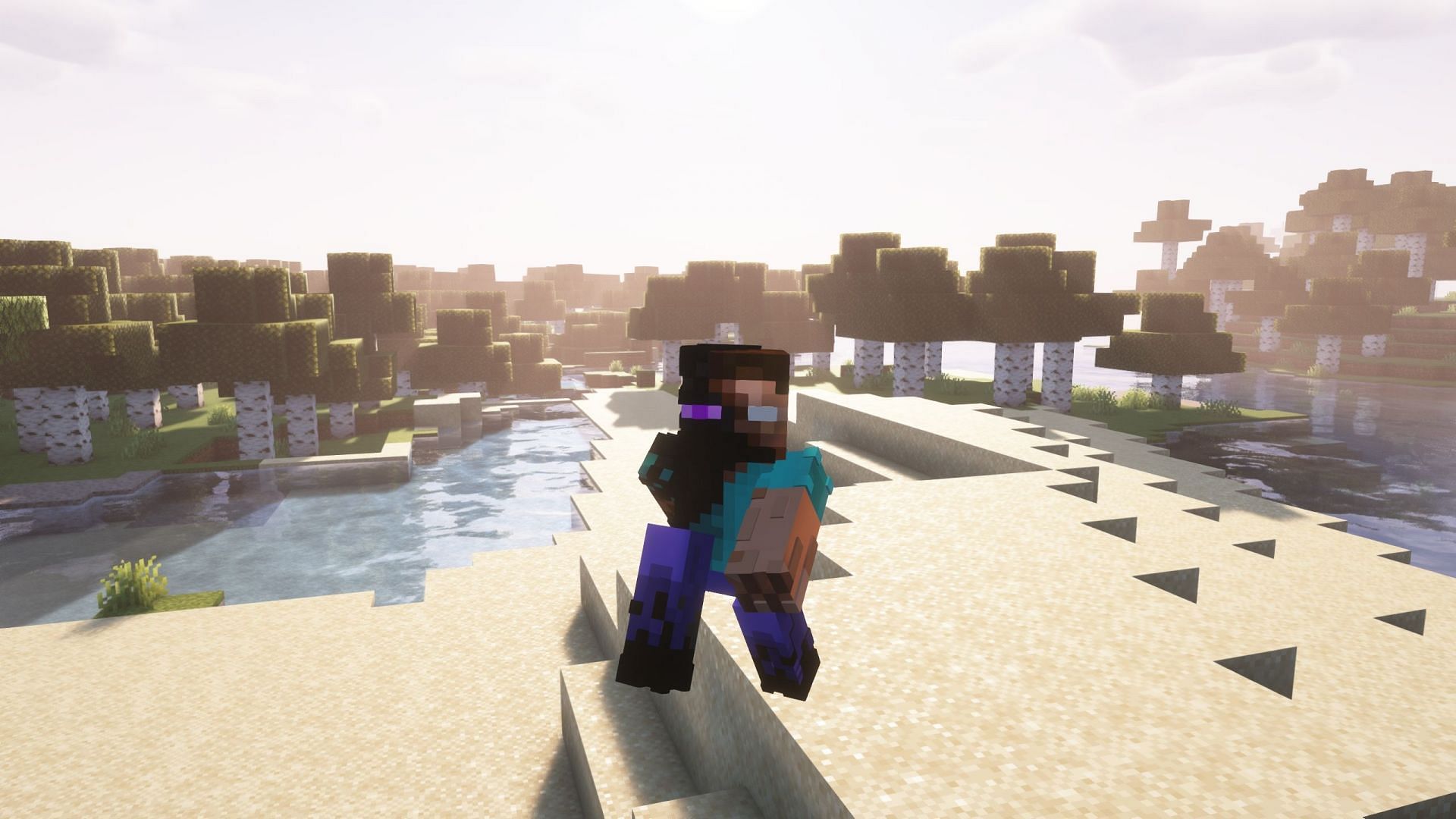 Players can have a lot of realistic movement animations using the resource pack (Image via Sportskeeda Gaming/Mojang)