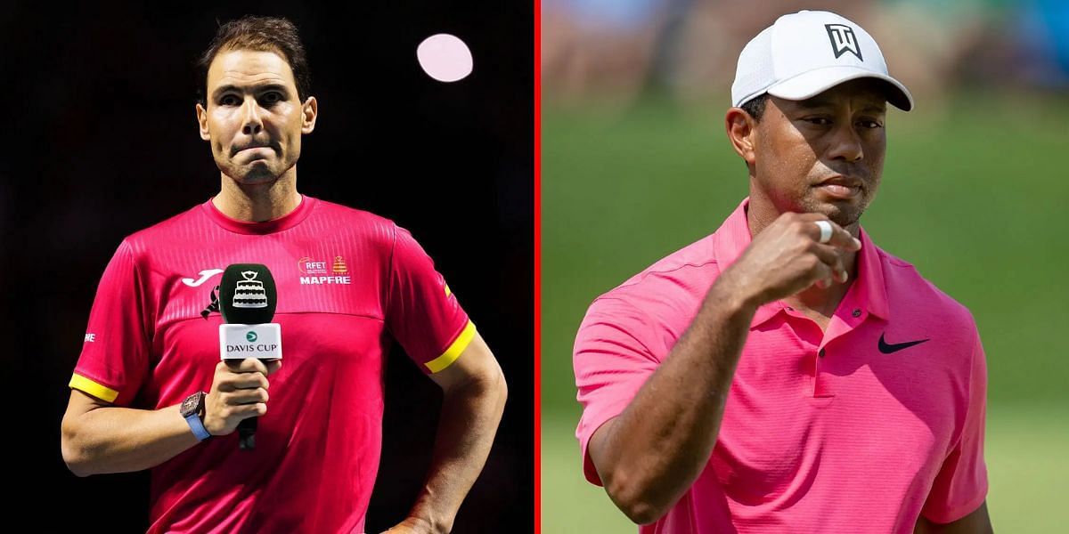 Rafael Nadal (L) Tiger Woods (R) | Getty