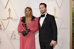 Serena Williams' husband Alexis Ohanian reacts to 'running into' his wife in Miami in matching black & white fit