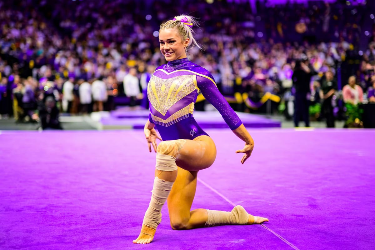 Olivia Dunne addresses limited appearances in LSU gymnastics meets as(01)