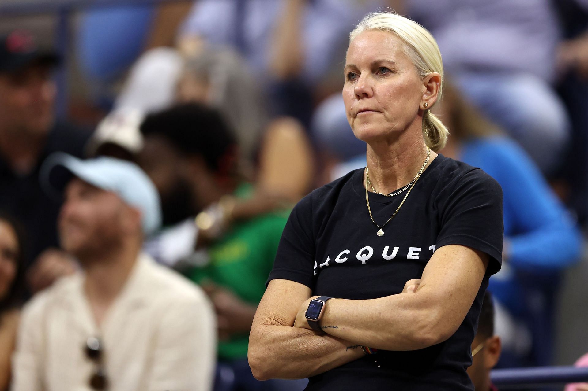 Serena Williams&#039;s ex-coach and former WTA player Rennae Stubbs looks on courtside - Image Source: Photo via Getty Images