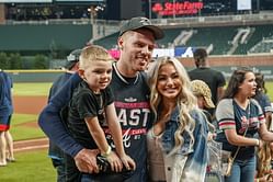 Freddie Freeman's wife Chelsea makes feelings known as Dodgers star's pro-tennis cousin makes WTA final debut