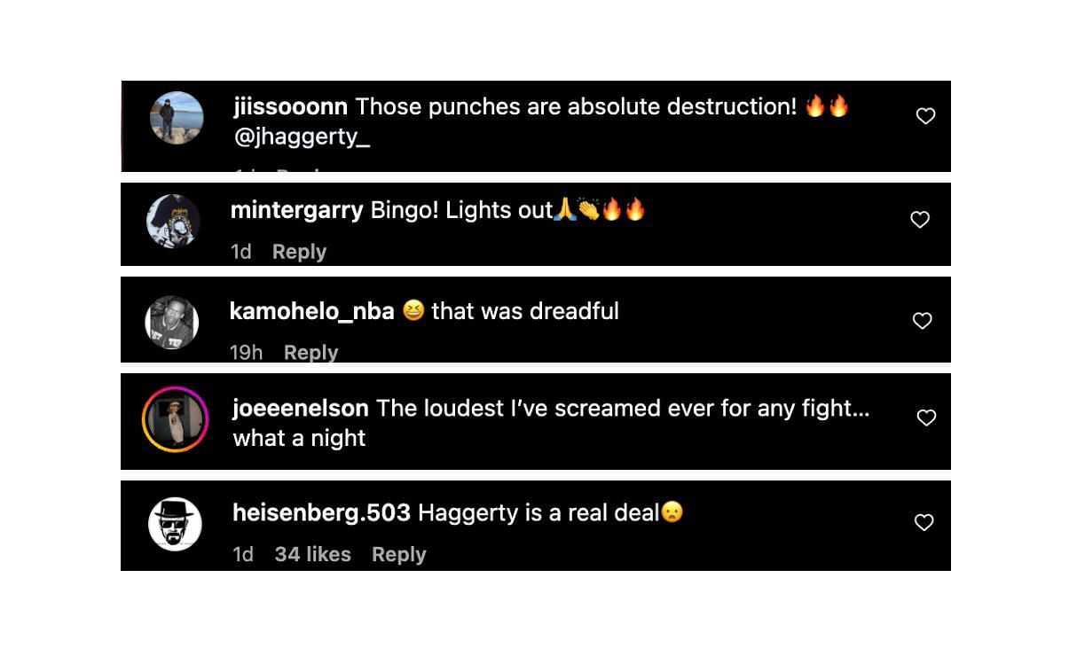 Screenshot of fans&#039; comments. [ONE Championship/Instagram]