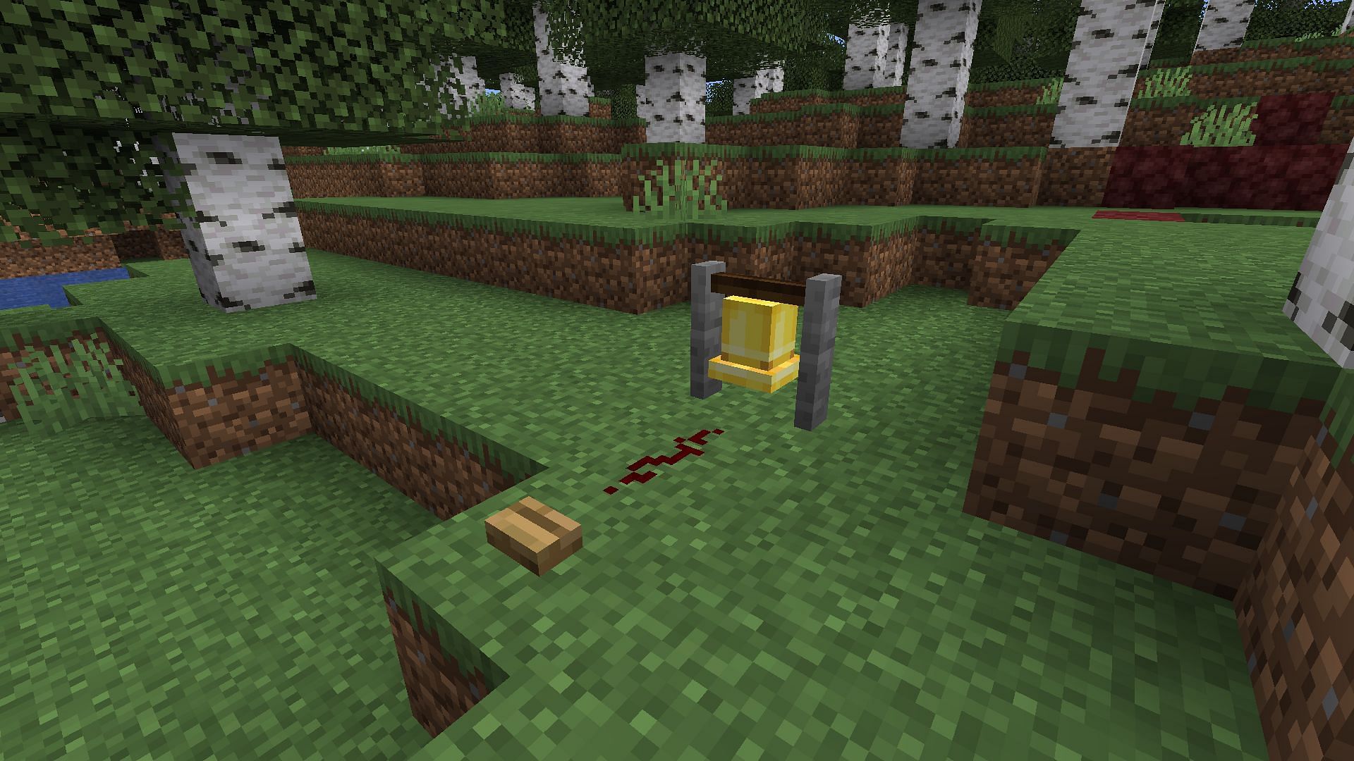 Bell can be used with redstone (Image via Mojang)