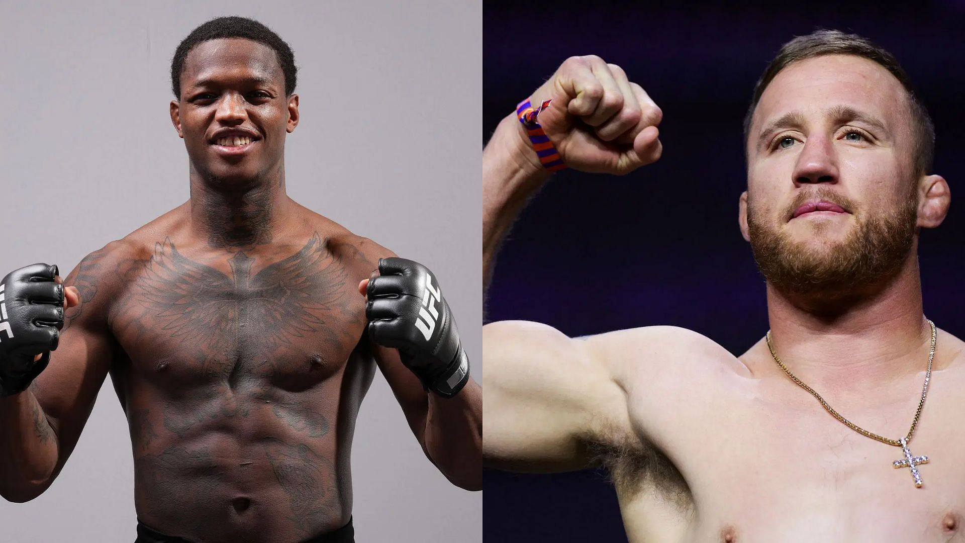 Terrance McKinney (left) has an opponent in mind for Justin Gaethje (right). [Image courtesy: Getty Images]