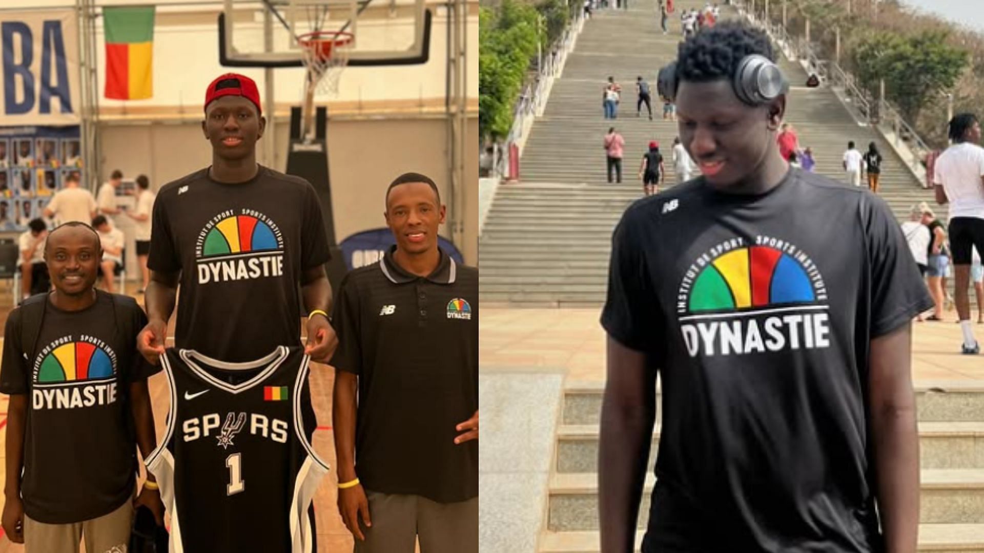 Hoops fans react to 6&rsquo;11&rdquo; center who shocked 5-star recruit AJ Dybantsa at the Real Grind Session (Image: IG/arafandianne)