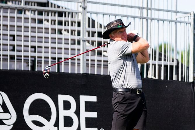 Greg Norman shares video of him taking air swings to wish a friend on his birthday