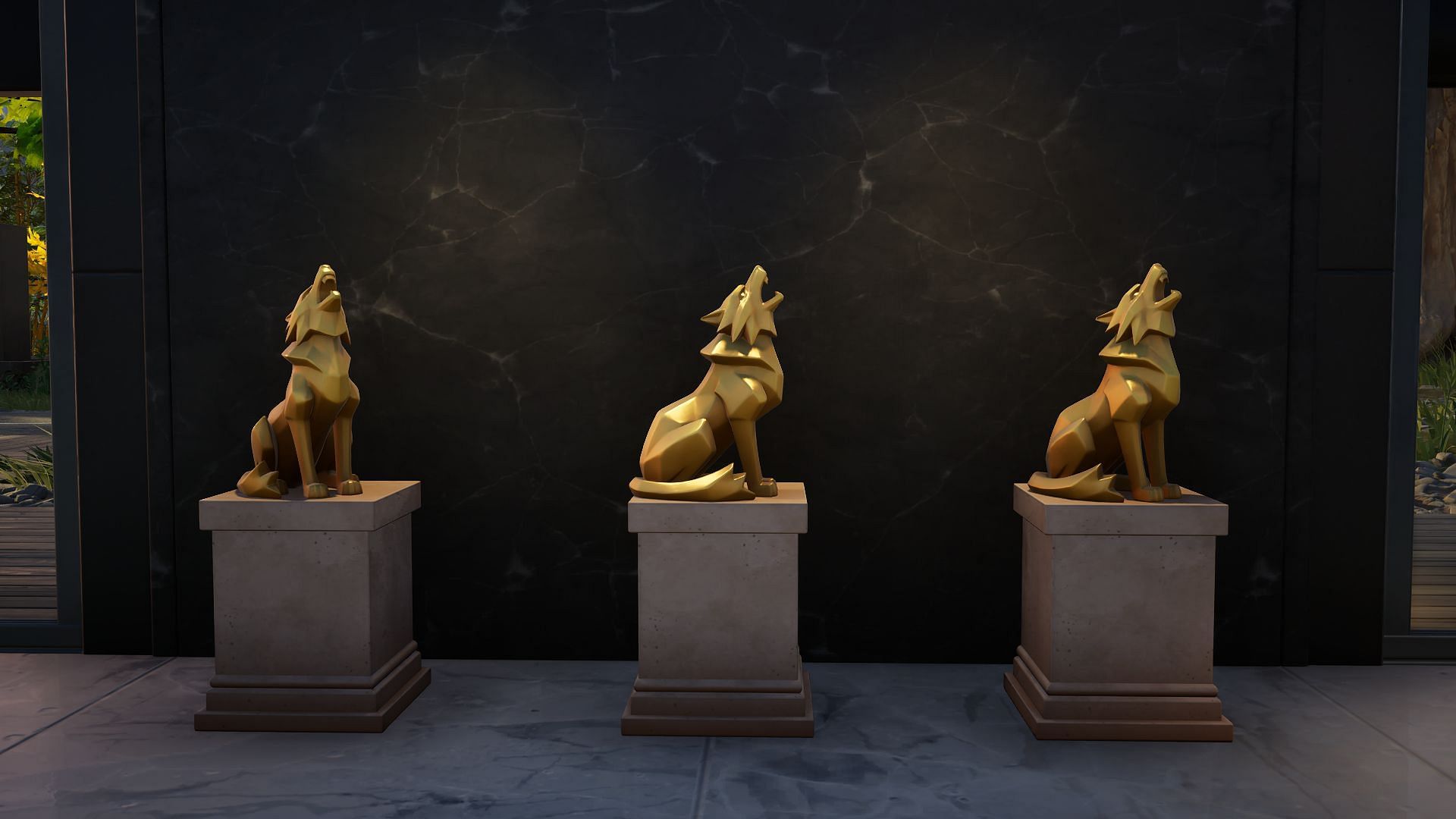 Align all three statues to unlock the door to the secret room at Outlaw Oasis in Fortnite Chapter 6 Season 2 (Image via Sportskeeda Gaming || Epic Games)