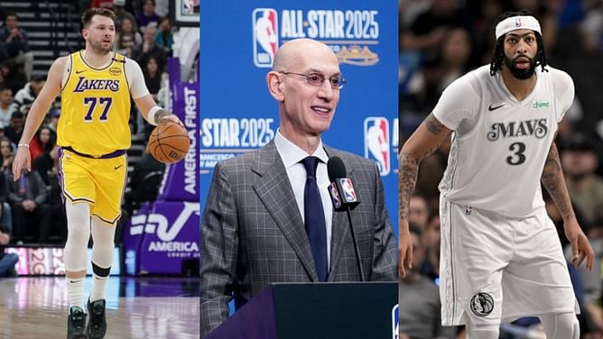 "I was surprised" - Adam Silver shares first thoughts on shocking Luka Doncic-Anthony Davis trade