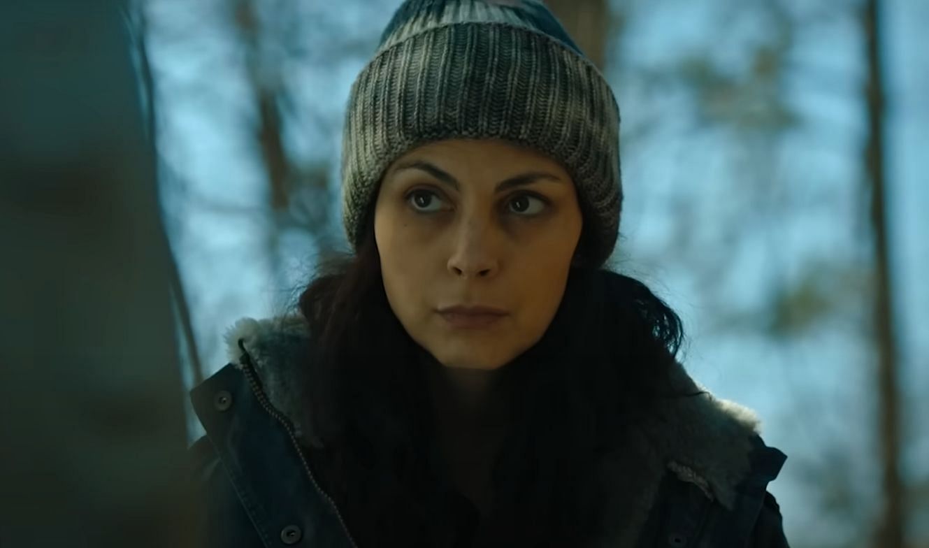 Morena Baccarin in a still from Elevation (Image via Vertical)