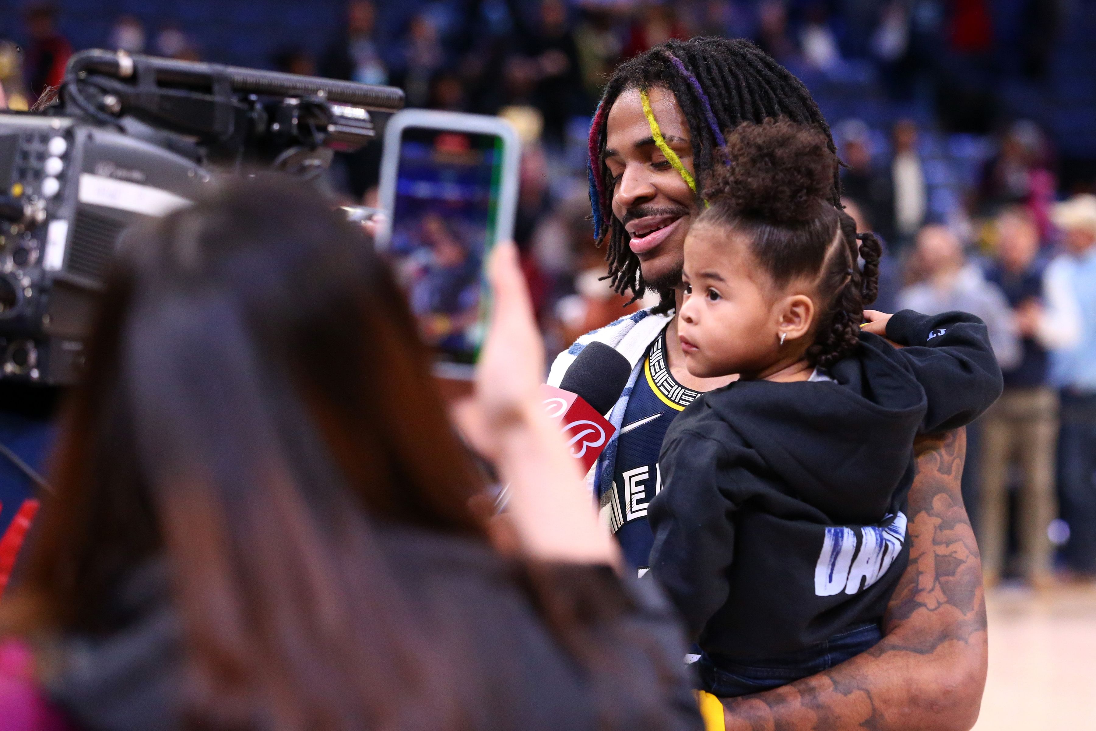 Ja Morant once called her daughter his motivation to be great. (Photo: IMAGN)