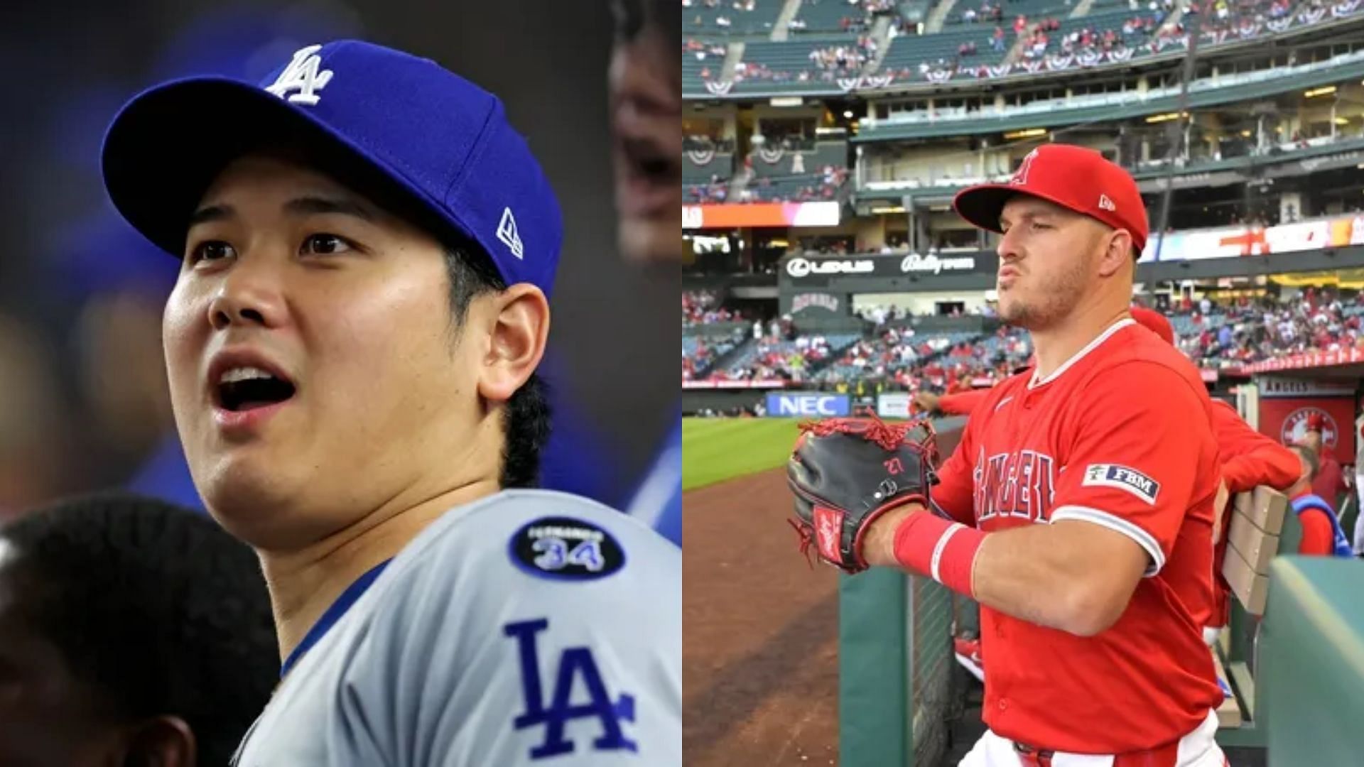 MLB Stars Shohei Ohtani &amp; Mike Trout