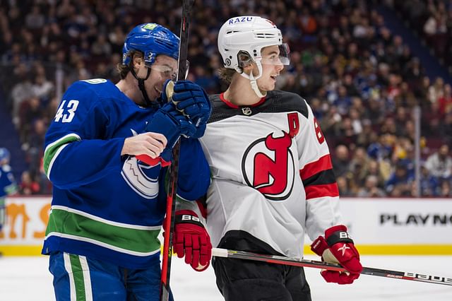 NHL: New Jersey Devils at Vancouver Canucks - Source: Imagn