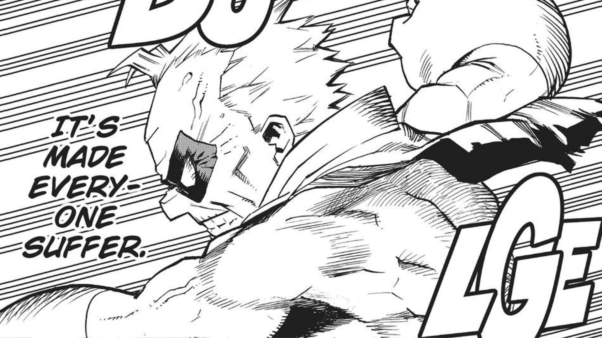 Gran Torino as seen in the Boku no Hero Academia manga (Image via Shueisha)