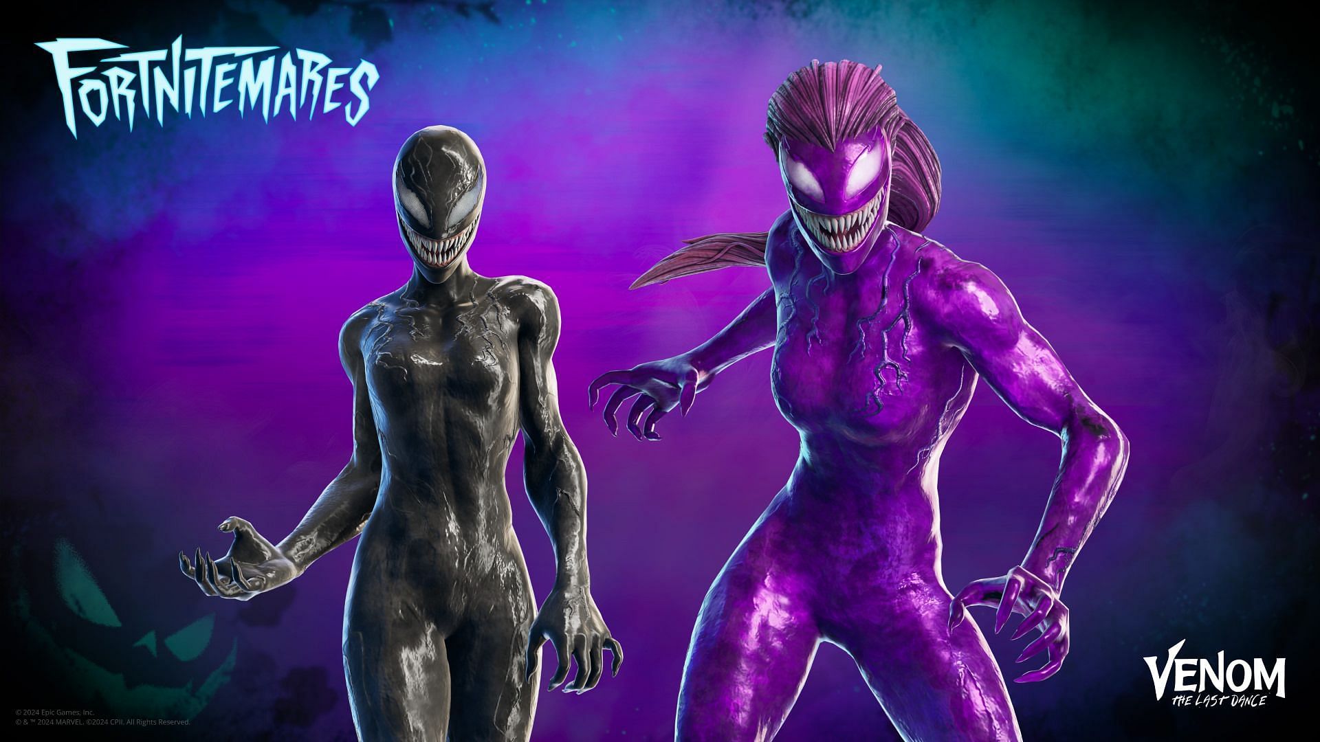 The She-Venom and Agony (Symbiotes) skins are now in Fortnite (Image via Epic Games)