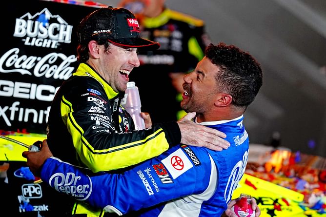 "He's like, oh shit": Ryan Blaney blows the gaff on Bubba Wallace dropping his wedding ring in a hilarious incident
