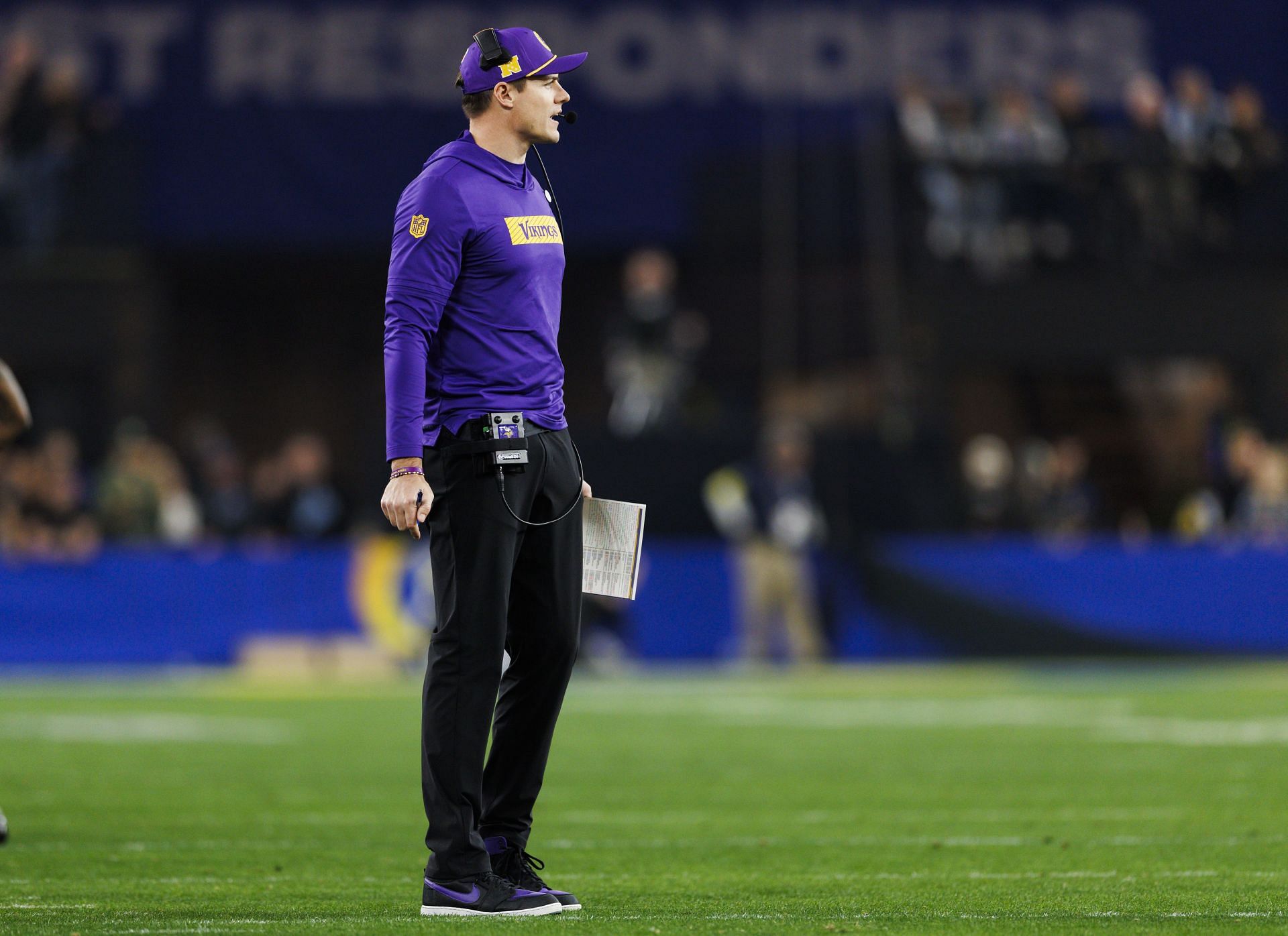 NFC Wild Card Playoffs: Minnesota Vikings HC Kevin O&#039;Connell - Source: Getty