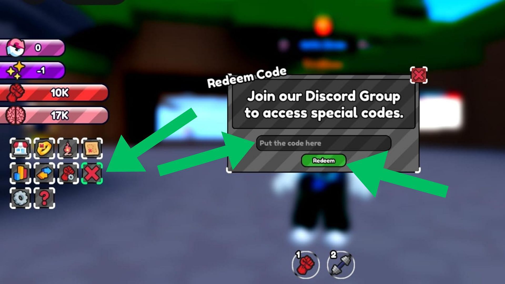 Get free rewards by redeeming One Punch Simulator X codes (Image via Roblox)