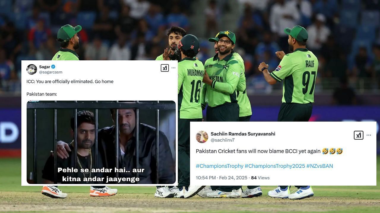 पाकिस्तान चैंपियंस ट्रॉफी से हुआ बाहर (Pc: @sagarcasm)