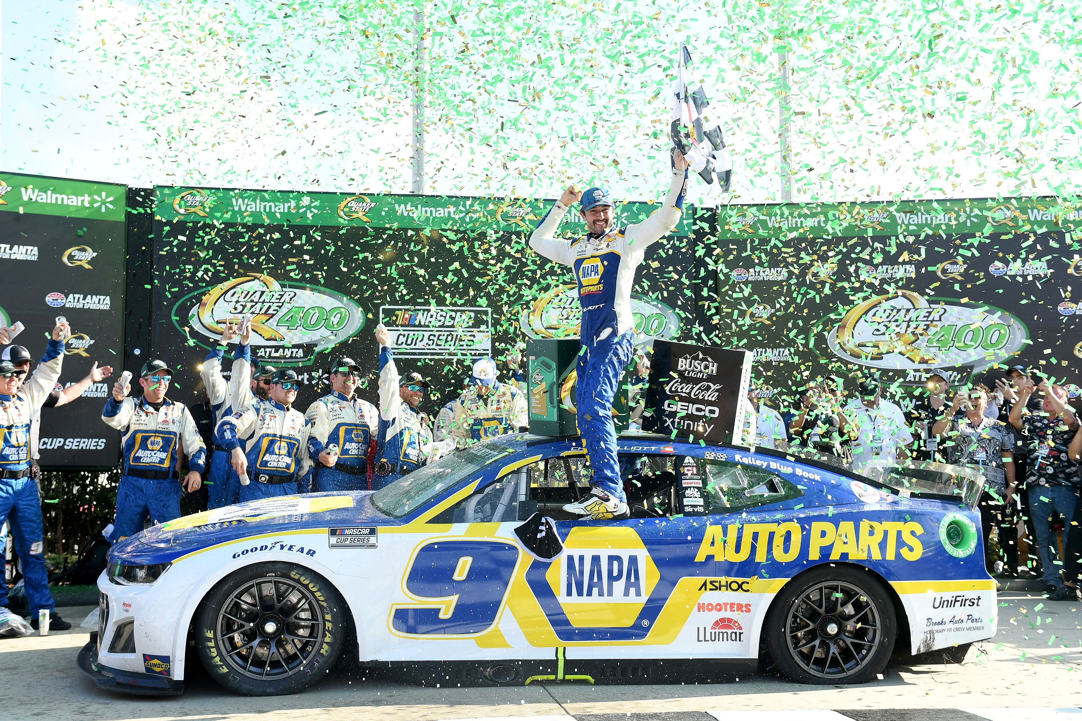 Chase Elliott won the Quaker State 400 at Atlanta in 2022 - Source: Imagn