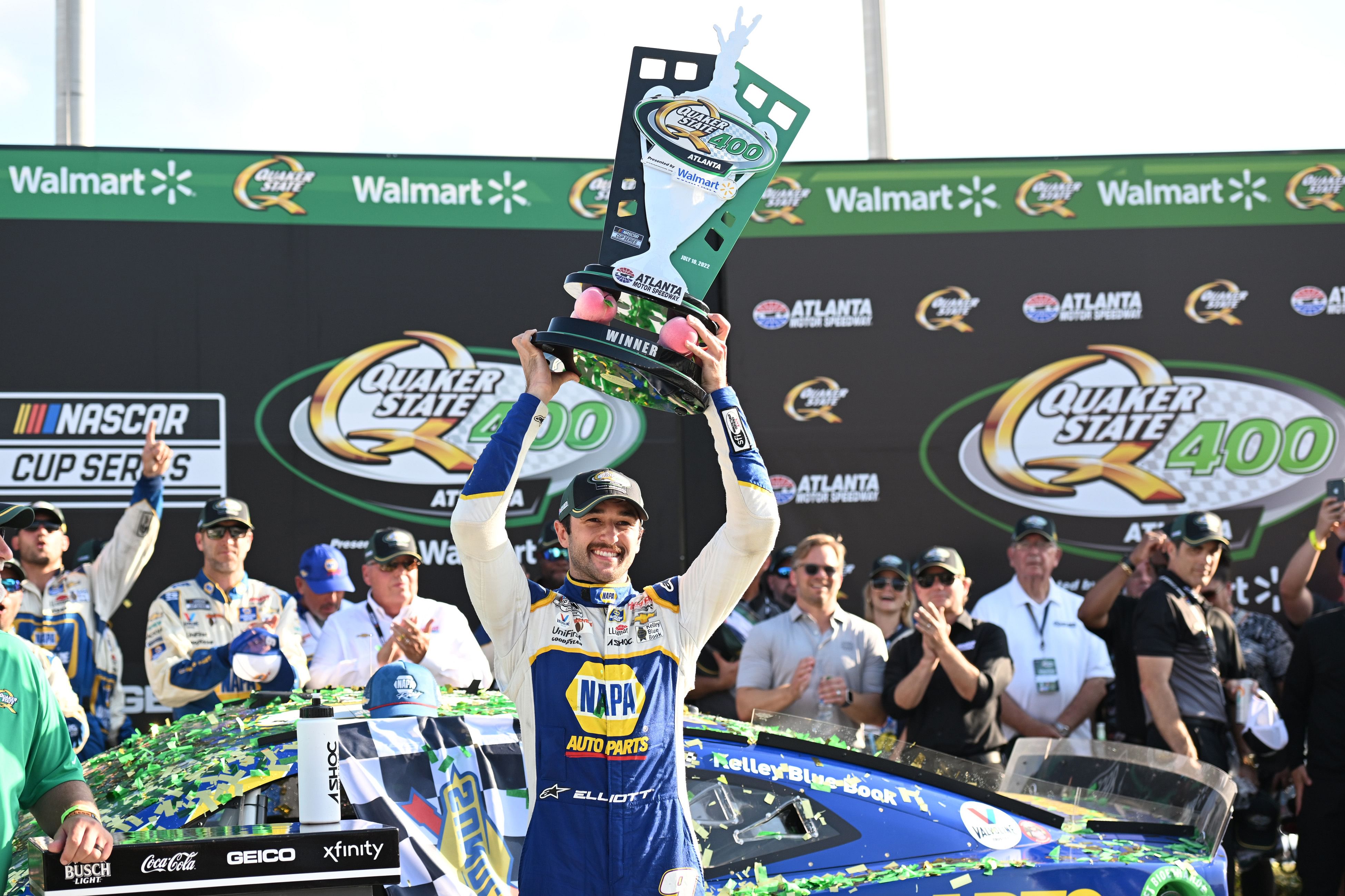 Chase Elliott won the 2022 Quaker State 400 - Source: Imagn