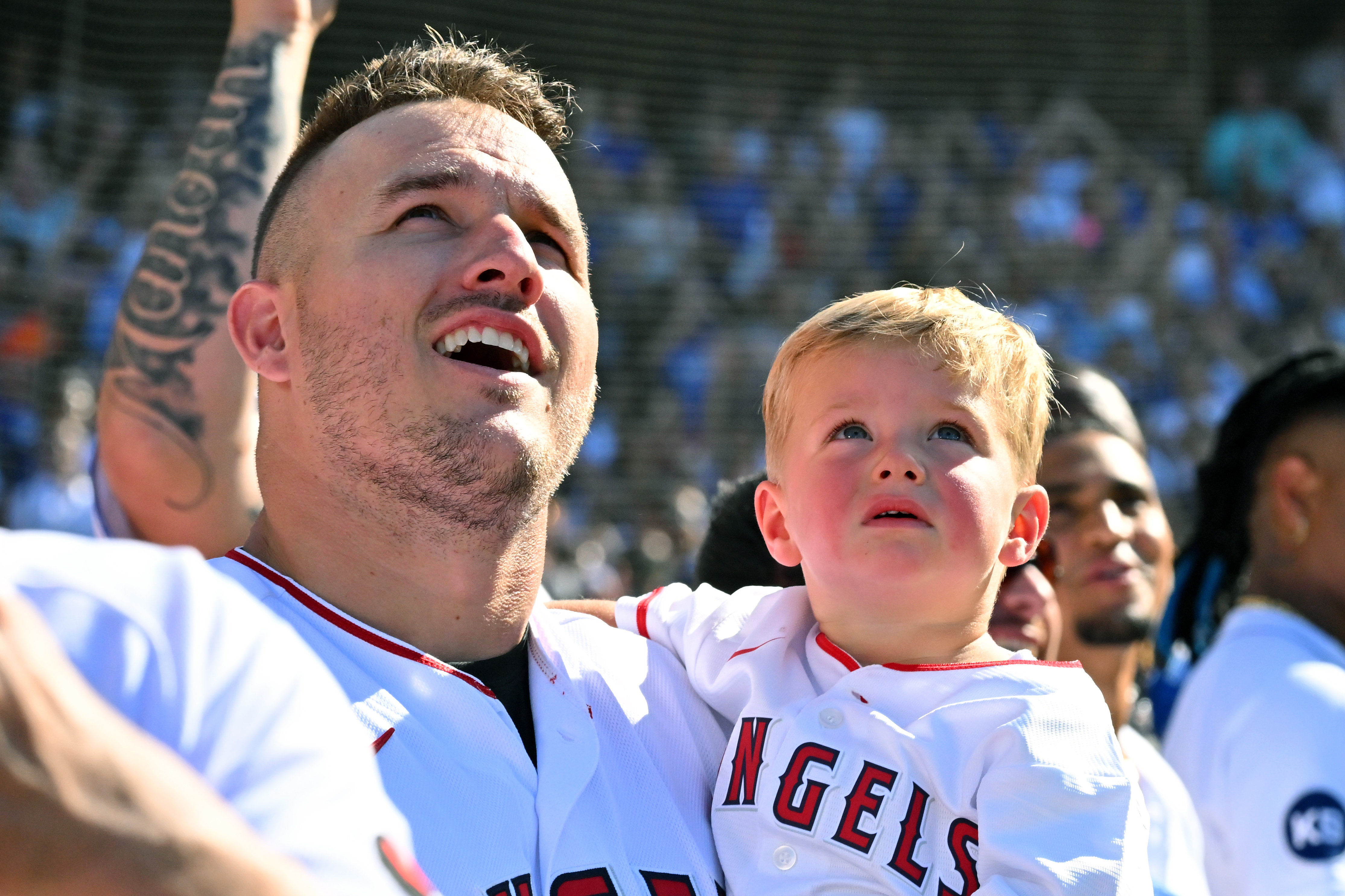 Mike Trout’s son Beckham idolizes a 25-year-old phenom after his Angels superstar dad