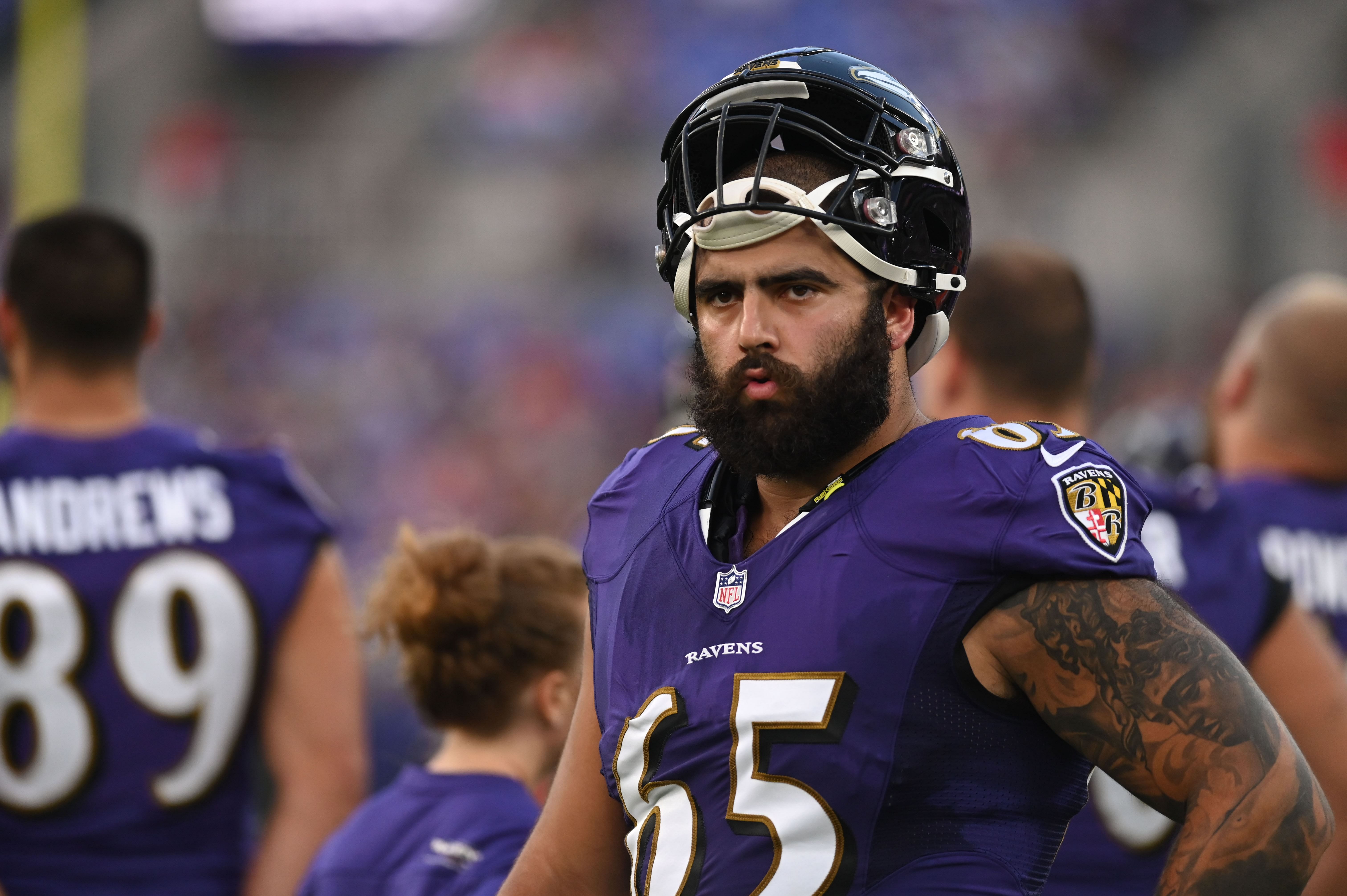 NFL: Baltimore Ravens guard Patrick Mekari - Source: Imagn