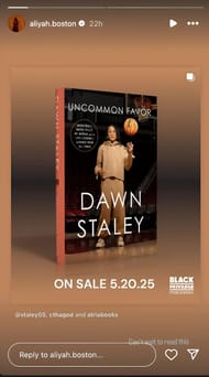 Aliyah Boston's IG story (Image via Instagram/@aliyah.boston)