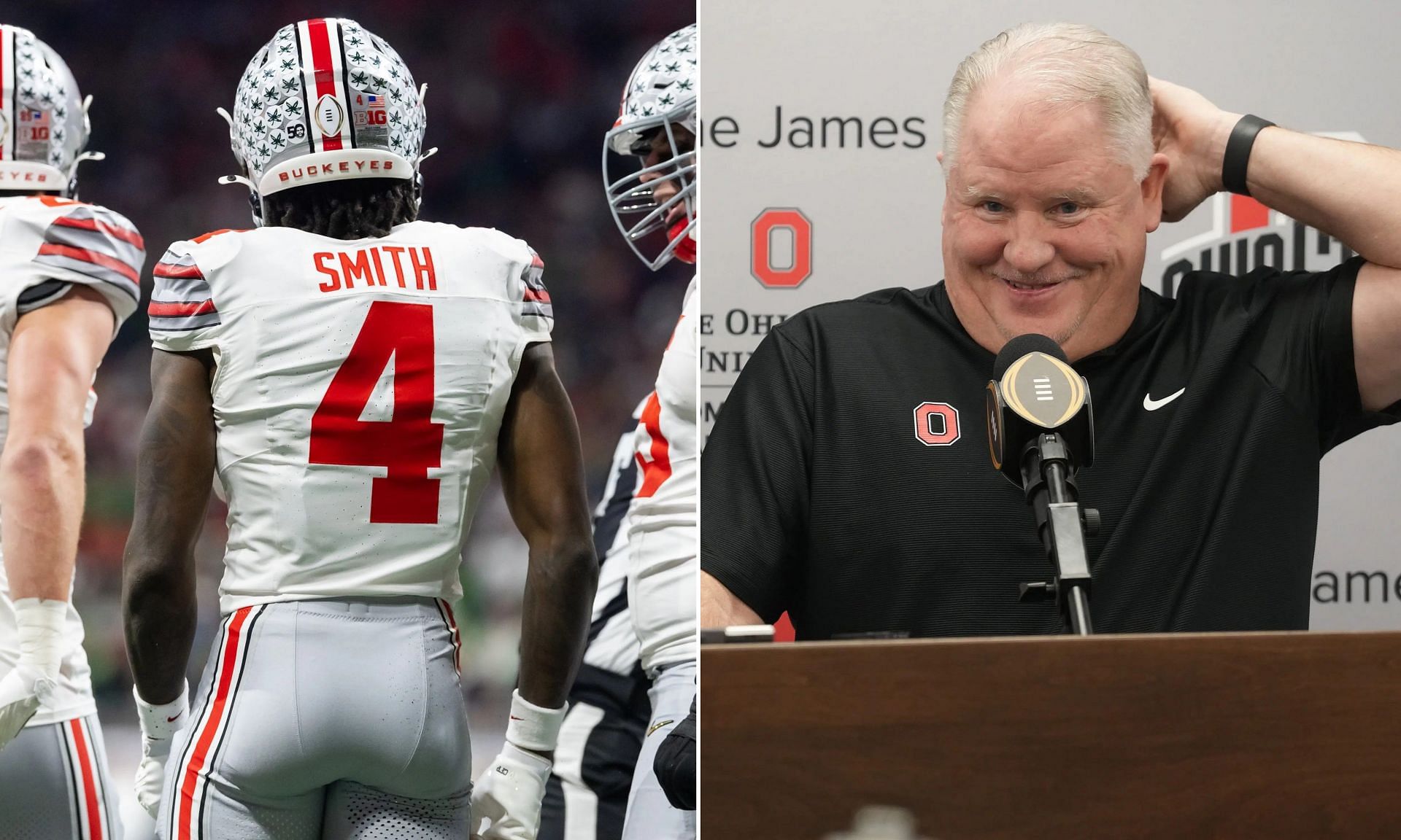 Ohio State wide receiver Jeremiah Smith had a blunt, emotional response to offensive coordinator Chip Kelly. (Image credits: Imagn)