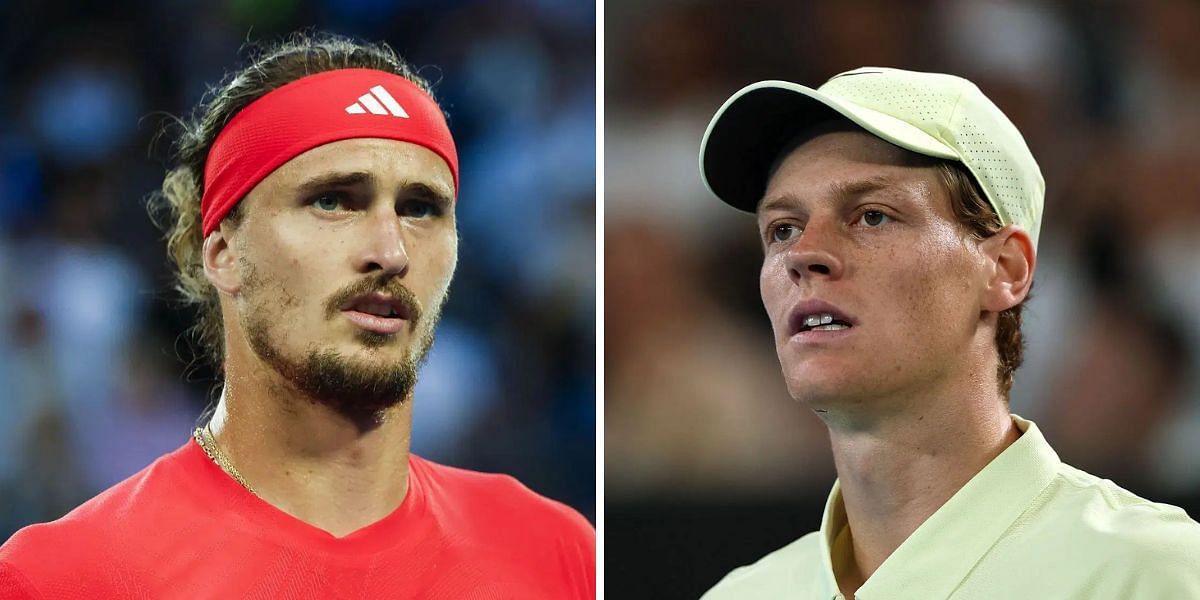 Alexander Zverev (left), Jannik Sinner (right), Sources: Getty