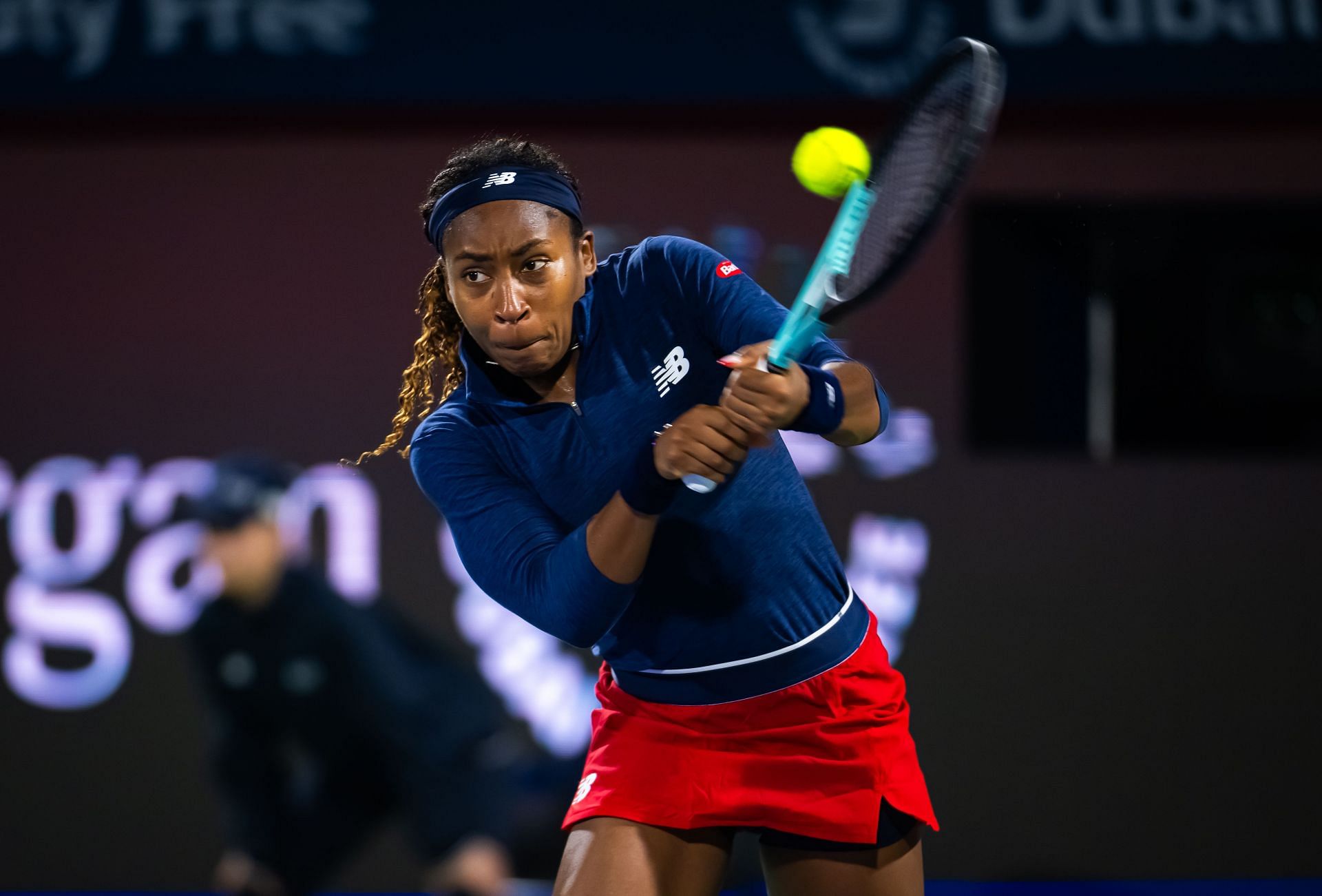 Coco Gauff at the 2024 Dubai Tennis Championships [Image Source: Getty Images]