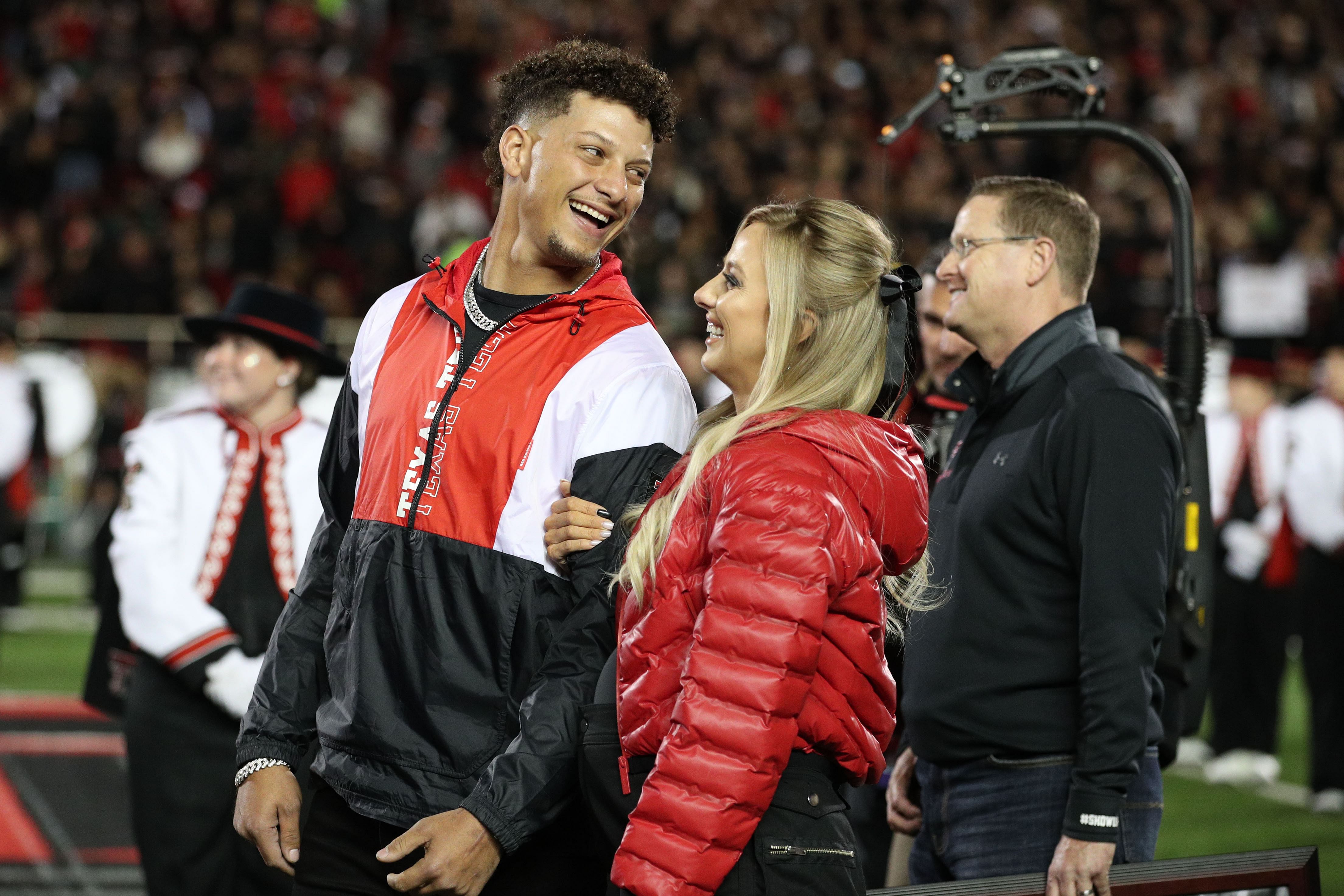 Patrick Mahomes received the Ring of Honor from Texas Tech in 2022. [NCAA Football: Baylor at Texas Tech - Source: Imagn]