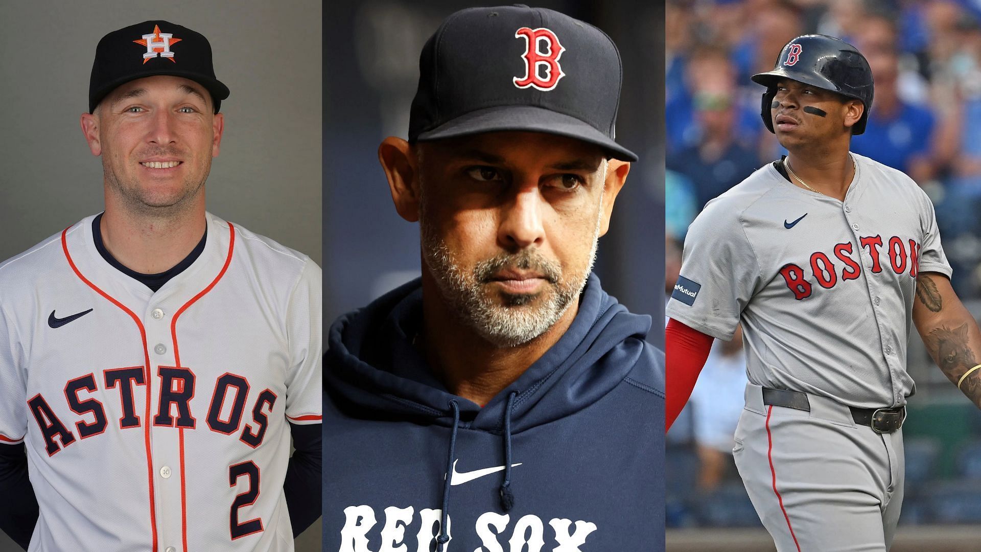 Red Sox manager Alex Cora spoke to the media about the Rafael Devers and Alex Bregman third base situation (Photo Source: IMAGN)