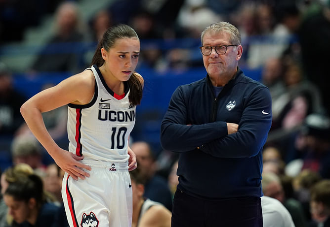 "He benched me...nothing new": Nika Muhl takes playful dig at Geno Auriemma upon UConn return
