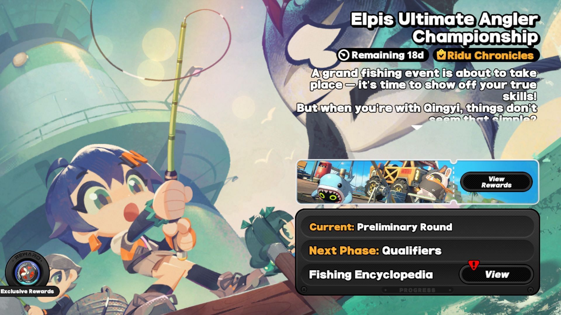 Zenless Zone Zero Elpis Angler Championship event screen