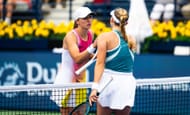 Iga Swiatek and Mirra Andreeva at the Dubai Tennis Championships - Source: Getty