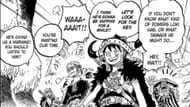 Luffy and Zoro's conversation with Gaban (Image via Shueisha)