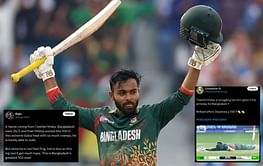 "Bangladesh's greatest 100 ever!" - Fans react to Towhid Hridoy's gritty century against India in 2025 Champions Trophy