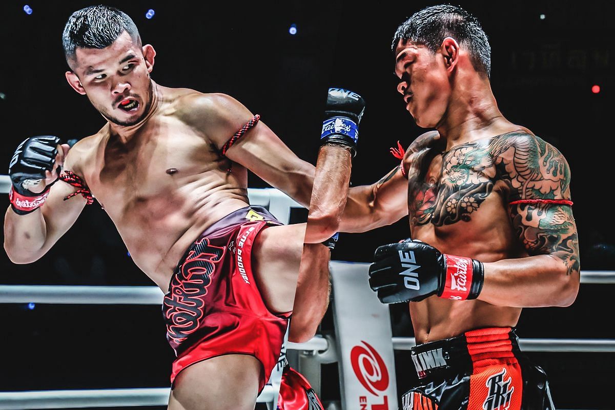 Nong-O (L) and Kongthoranee (R) | Image by ONE Championship