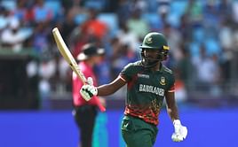 Jaker Ali brings out famous 'Pushpa' celebration after his half-century in IND vs BAN 2025 Champions Trophy game