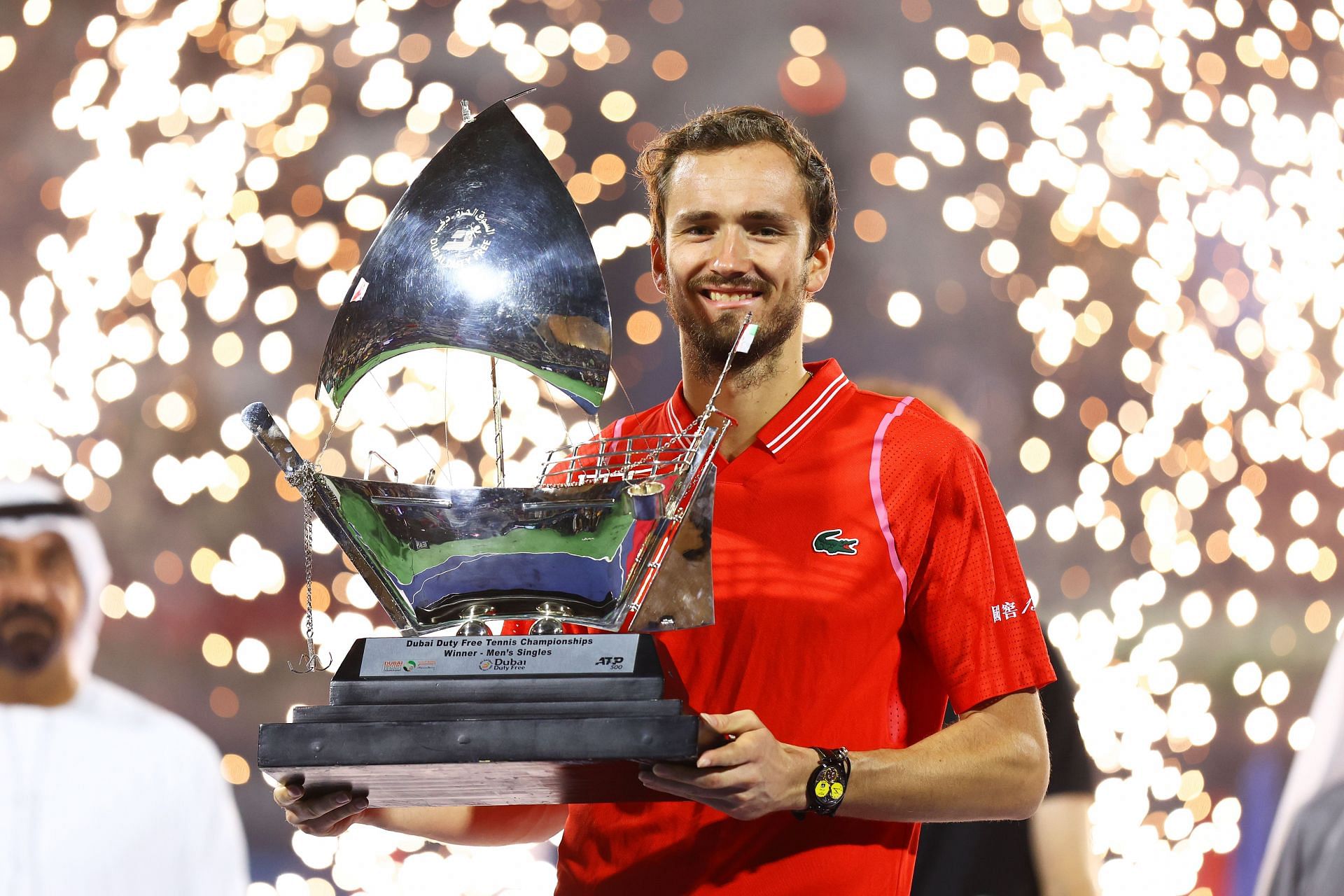 Daniil Medvedev at the 2023 Dubai Tennis Championships [Image Source: Getty Images]