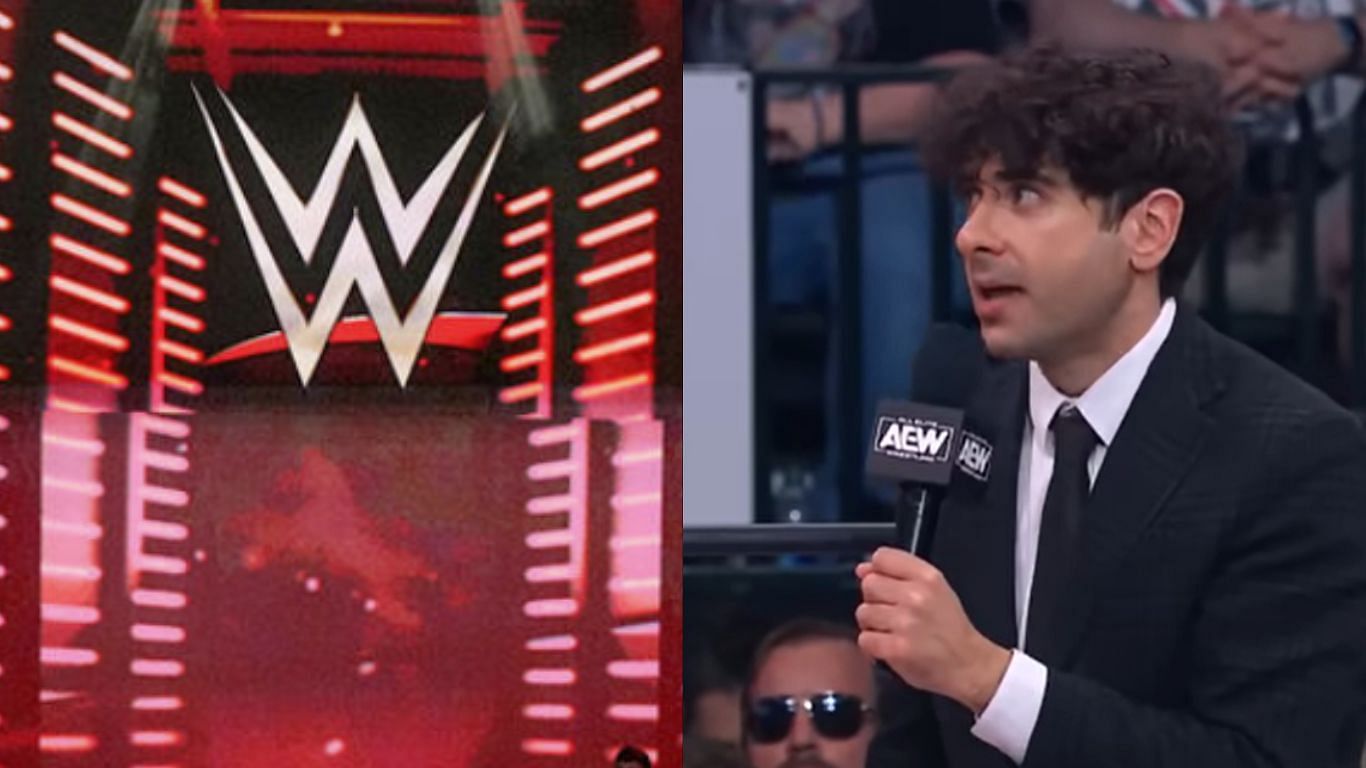 Tony Khan is the president of AEW [Image source: AEW YouTube, WWE.com]