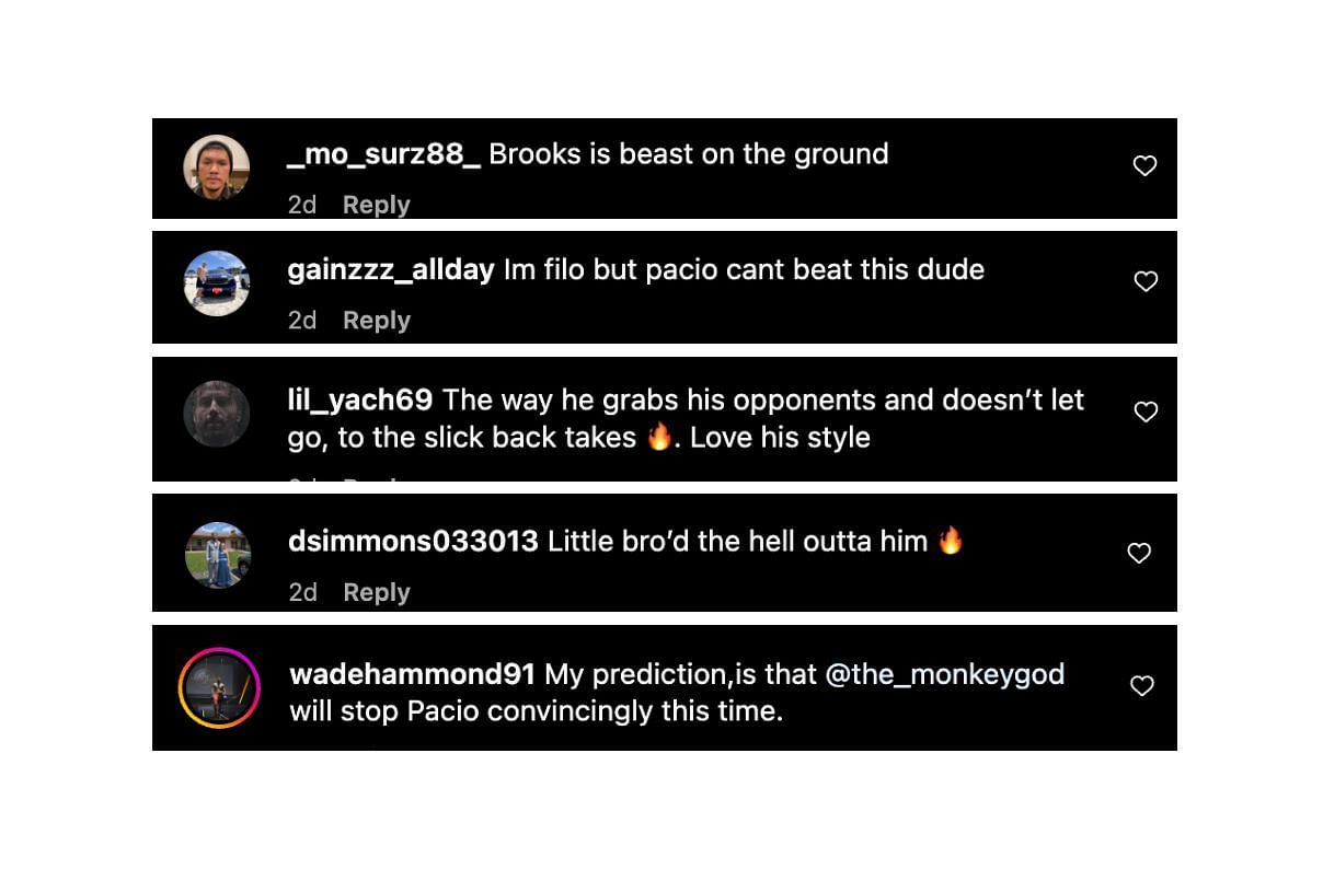 Screenshot of fans&#039; comments. [ONE Championship/Instagram]