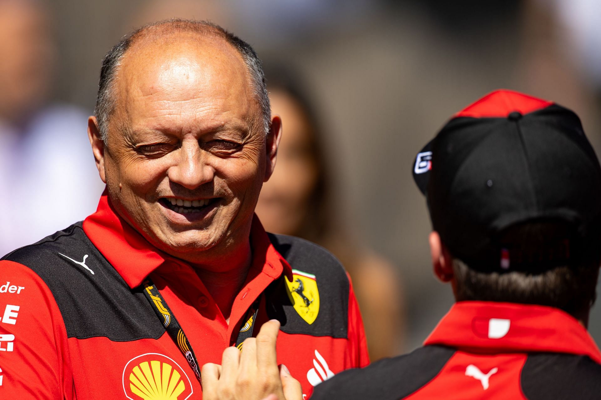 Fred Vasseur and Charles Leclerc at the F1 Grand Prix of Austria - Previews - Source: Getty