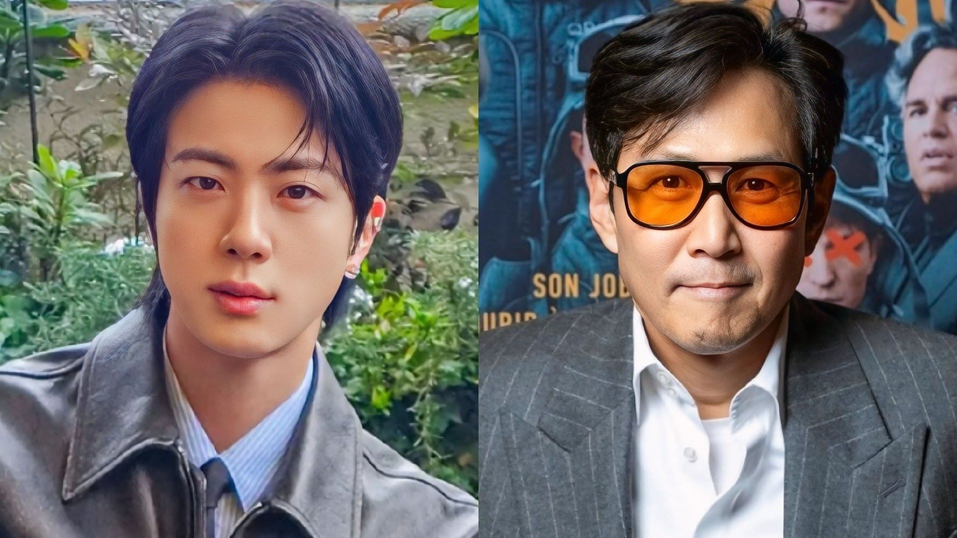 BTS Jin and Lee Jung-jae (Image via Instagram/@jin and @from_jjlee)