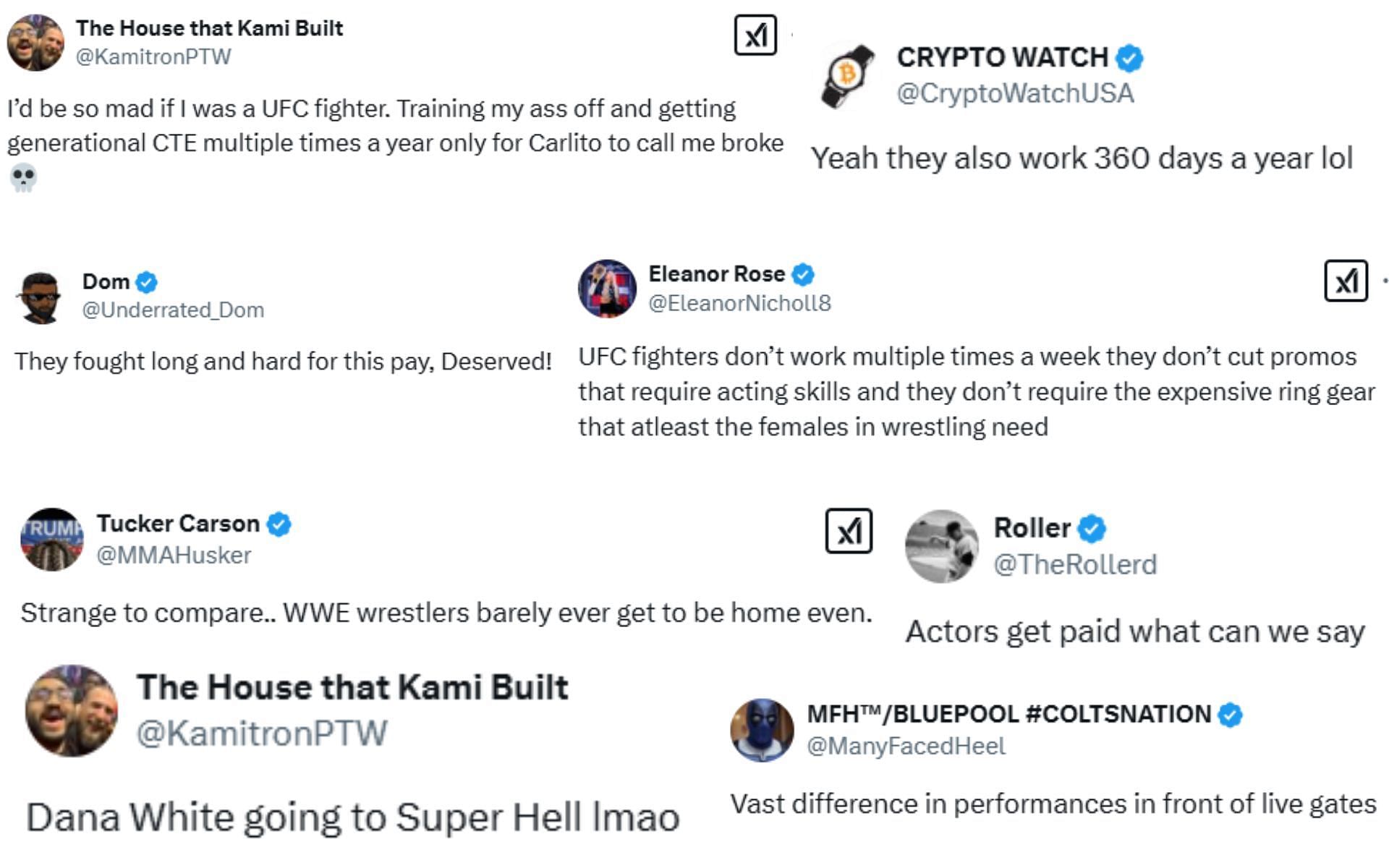 MMA fans react to the minimum salary of a WWE star