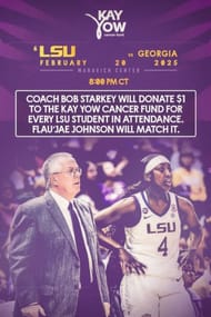 Flau’jae Johnson set to join LSU coach Bob Starkey in special philanthropist gesture during game vs Georgia 1