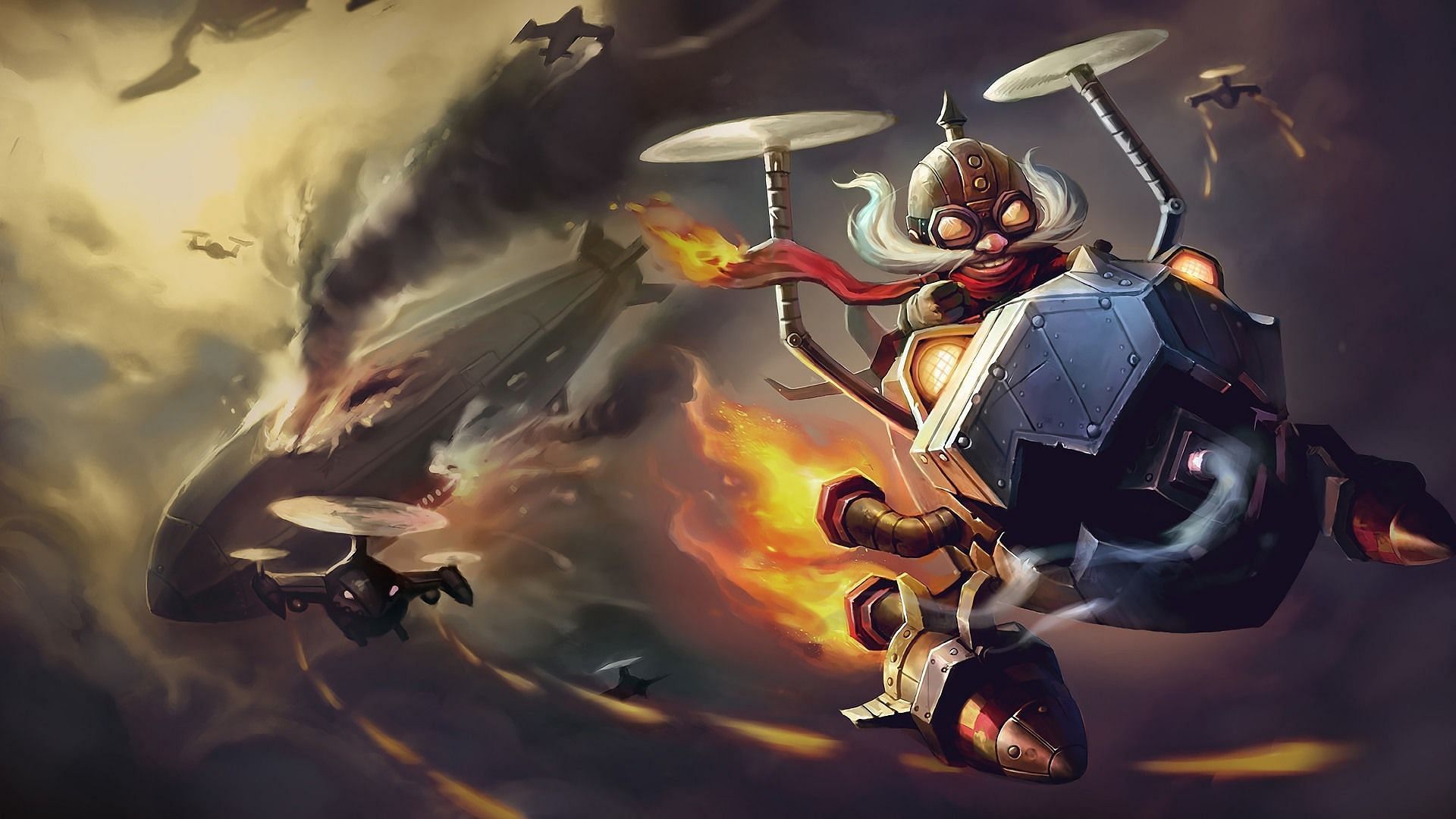 Default Corki in League of Legends (Image via Riot Games)