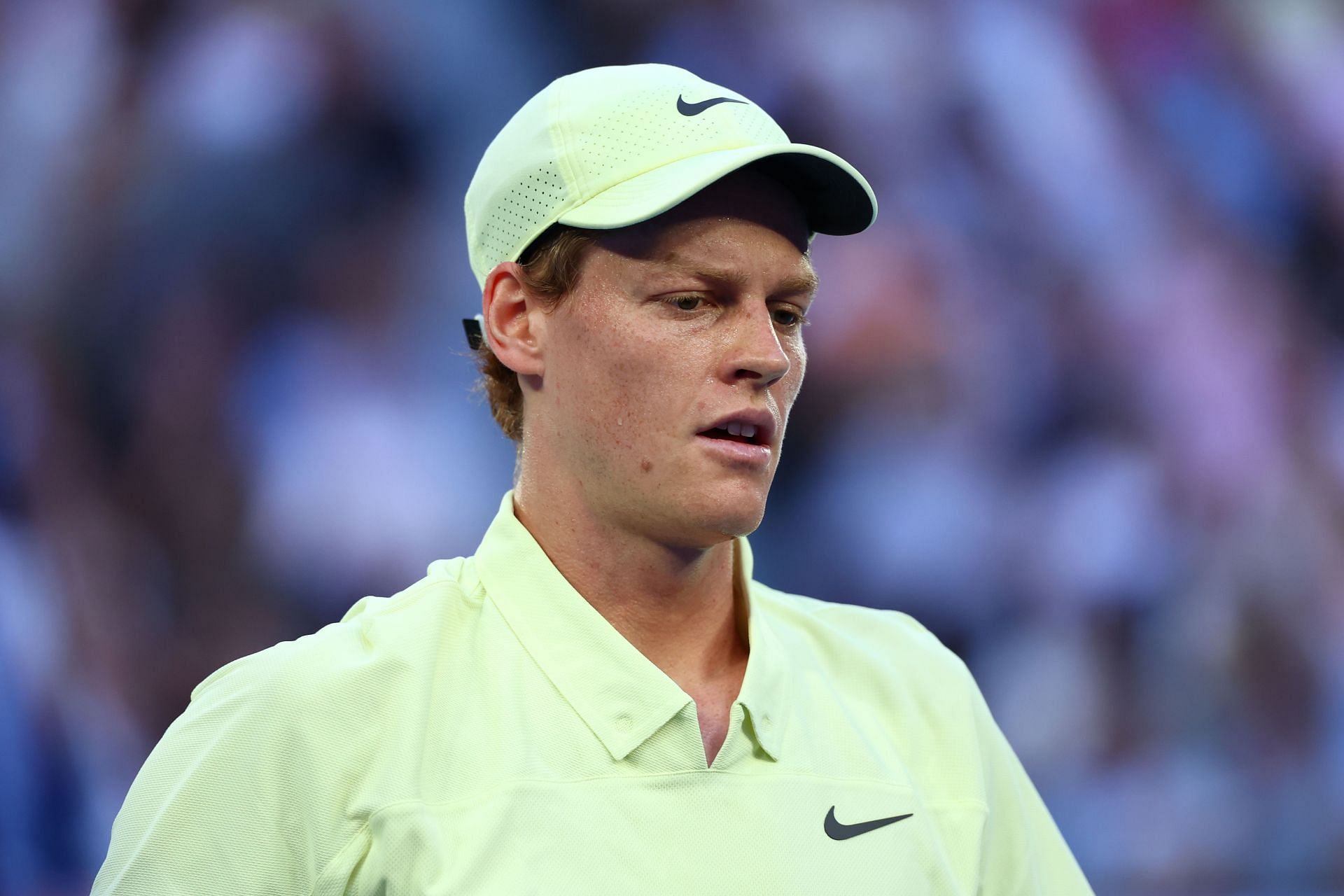 Jannik Sinner in the final of the 2025 Australian Open (Source: Getty)